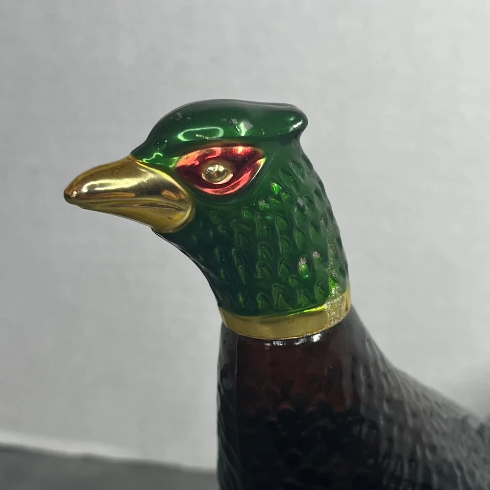 Vintage Avon Pheasant Decanter Oland After Shave Glass Bottle Collectible Brown‎